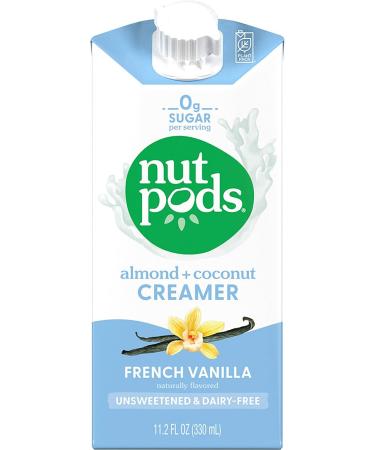 Dairy-Free Creamer Unsweetened - Nutpods French Vanilla 12-Pack | Whole30, Paleo, Keto, Vegan, Sugar Free - Buy Online on GoSupps.com