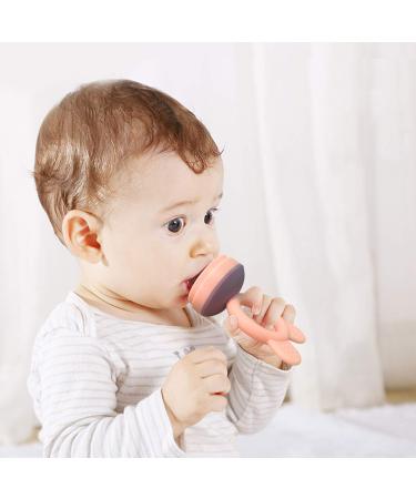 Baby Fruit Food Feeder Pacifier Teether Set with Silicone Bags and Teething Toys - Buy Online on GoSupps.com