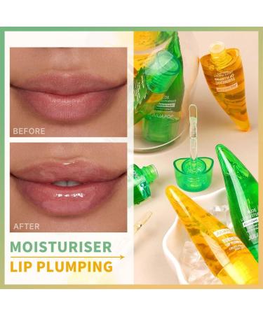 SWETIYOU Lip Plumper Set - Natural Moisturizing Aloe Vera Gloss for Fuller, Hydrated Lips | Reduce Fine Lines | Lip Care Serum - Day and Night Use - Buy Online on GoSupps.com