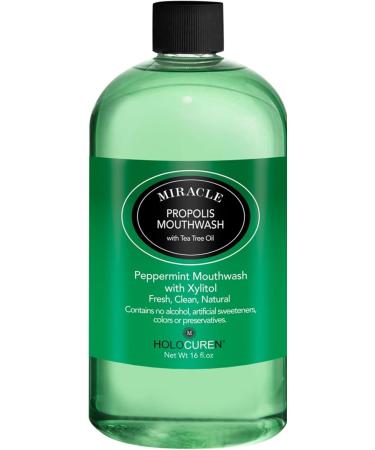 Holocuren Miracle Propolis Oral Care Bundle with Mouthwash and Toothpaste 16 oz and 6.4 oz Fluoride-Free - Buy Online on GoSupps.com