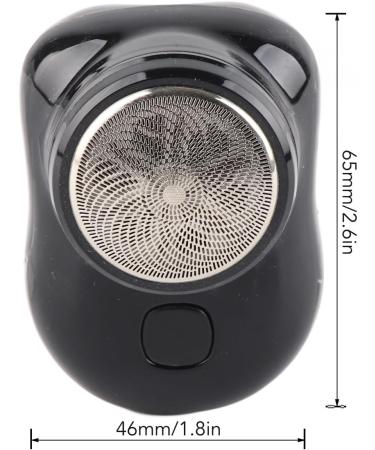 Electric Beard Trimmer - Mini Size Automatic Hair Cutter with Double Ring Blade | Home Grooming Tool (Black - Buy Online on GoSupps.com