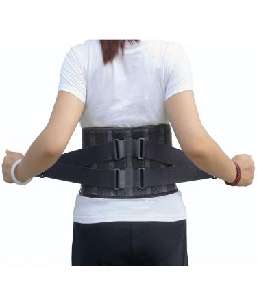 Buy Ergonomic Lumbar Support Belt for Men & Women | Lumbosacral Back Brace for Lower Back Pain Relief - Large Size - Buy Online on GoSupps.com
