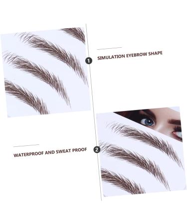Didiseaon 4pcs Eyebrow Stickers 4d Eyebrow Tattoos Water Transfer Eyebrow Sticker 6d Transfer Stickers Modify - Buy Online on GoSupps.com