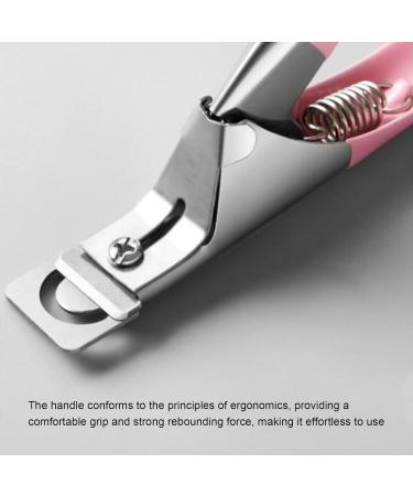 Nail Tip Clipper False Nails Cutter Stainless Steel Manicure Tool with Ergonomic Handle for DIY Nail Art and Salon Use - Buy Online on GoSupps.com