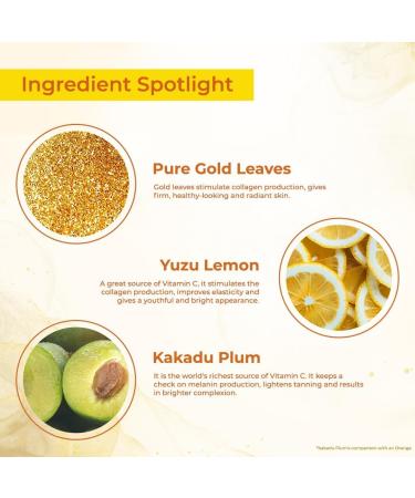 Lotus Herbals Whiteglow Vitamin C And Gold Radiance Face Serum | For Dull & Dry Skin | Brightening & Hydrating | 30ml - Buy Online on GoSupps.com