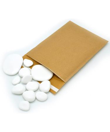 Kalapanta Kit Try-Pack: 12 Mixed Decorative Stones - White Recycled Plastic for Pots Painting Aquariums & Gardens - Buy Online on GoSupps.com