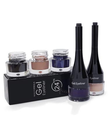 LSxia 2-in-1 Green Gel Eyeliner Set - Waterproof, Smudge Proof, High Pigment Eye Makeup with Brush - Cream Eyeliner Pot for Women - Buy Online on GoSupps.com