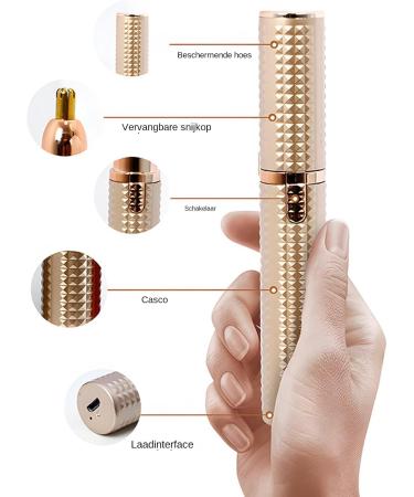Aznever Hair removal device nose hair trimmer for women Safe Electric Facial Shavers Efficient Eyebrow ShaversConvenient Hair Removal EpilatorsEyebrow Trimmer for Gold - Buy Online on GoSupps.com