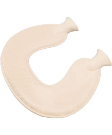 LBEC Hot Water Bottle 1L - Explosion-Proof Soft Cover U-Shaped Pain Relief (Pink) | International Shipping - Buy Online on GoSupps.com