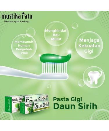 Mustika Ratu Pasta Gigi Daun Sirih 150g (Pack of 1) - Buy Online on GoSupps.com