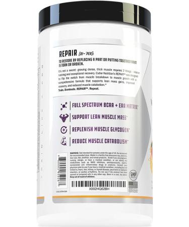 Repair Post Workout Recovery Drink: Fast Absorbing Carbohydrates (Waxy Maize + Cluster Dextrin) and BCAA/EAA for Advanced Muscle Recovery Peach Mango 20 Servings - Buy Online on GoSupps.com