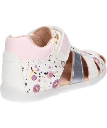 Geox Baby Girl B Elthan Sandal - White Lt Rose - Size 5 UK Child - Buy Online on GoSupps.com