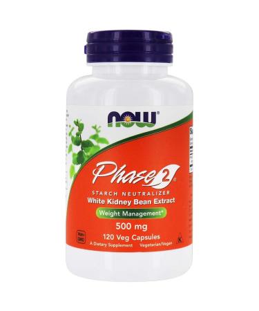 Now Foods, Phase 2 Starch Neutralizer, 500 mg, 120 Veg Capsules - Buy Online on GoSupps.com