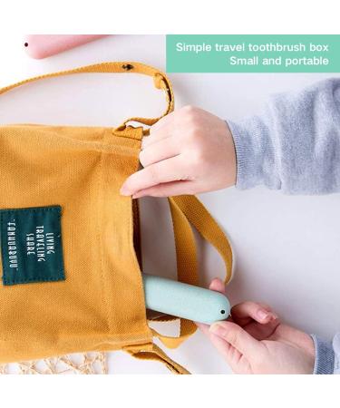 Huyiwei 4-Piece Toothbrush Set | Wheat-Colored Travel Covers | Ideal for Daily Use & Long-Distance Trips | Maintain Tooth Whiteness - Buy Online on GoSupps.com