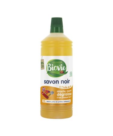 Biovie - Liquid black soap with linseed oil 1l