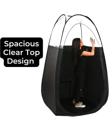 Portable Black Spray Tanning Tent Pop Up Booth with Carry Bag - Buy Online on GoSupps.com