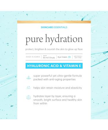 Hydrating Hyaluronic Acid & Vitamin E Eye Cream for Dark Circles - 1.0 Fl. oz - Buy Online on GoSupps.com