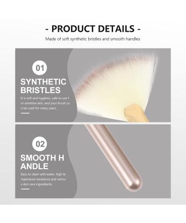 FRCOLOR 9 Pcs Makeup Brush Set - Fan Shaped Contouring & Highlighting Brushes for Flawless Face Makeup | International Shipping Available - Buy Online on GoSupps.com
