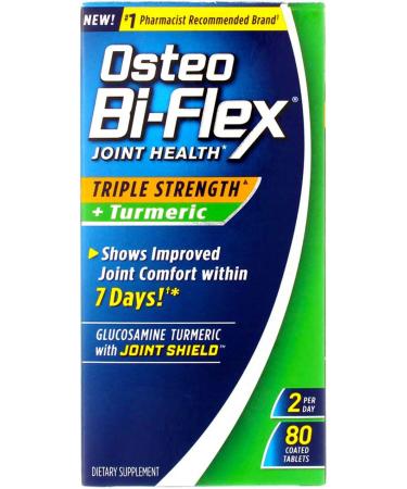 Osteo Bi-Flex Joint Health Triple Strength + Turmeric - 80 Coated Tablets - Buy Online on GoSupps.com