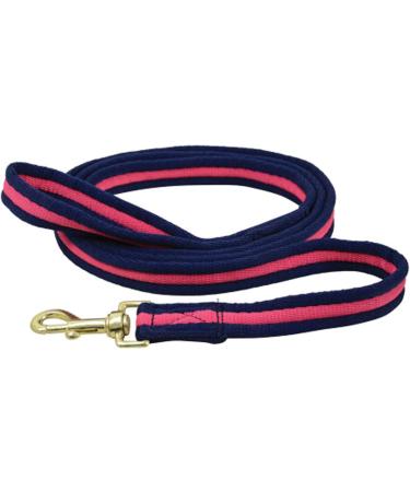 Hy Soft Webbing Lead Rein without Chain - Navy/Red - 2m - Buy Online on GoSupps.com