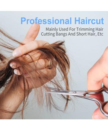 Stainless Steel Fine Tip Scissors for Eyebrows, Nose Hair, Beard, and Eyelashes - ASONTAO - Buy Online on GoSupps.com