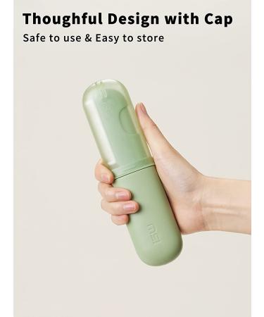 2-in-1 Self Cleaning Cat/Dog Comb for Shedding & Grooming - Flea Comb Included - Olive Green - Buy Online on GoSupps.com