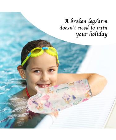Children Cast Covers For Shower Colourful Fish Design Medium - Premium Cast Covers for Shower - Arm Shaped Arm Cast Cover - Lightweight Cast Sleeves for Kids - Waterproof Design Complete Protection - Buy Online on GoSupps.com