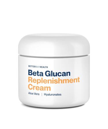 Moisturizing Replenishment Cream | Beta Glucan Aloe Vera & Hyaluronic Acid for Dark Spots Fine Lines & Wound Healing - International Shipping - Buy Online on GoSupps.com