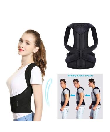 ELzEy Posture Corrector Back for Men and Women Back Posture Brace Clavicle Support Stop Slouching and Hunching Adjustable Back Trainer (Color : Black Size : Small) Full moon lofty ambition - Buy Online on GoSupps.com