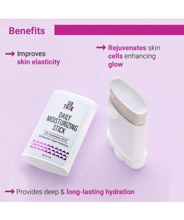 So-True Daily Moisturizer with 3% Hyaluronic Acid | Fast Absorbing & Non-Sticky Face Moisturizer for All Skin Types | 14g | Ideal for Men & Women | International Shipping Available - Buy Online on GoSupps.com