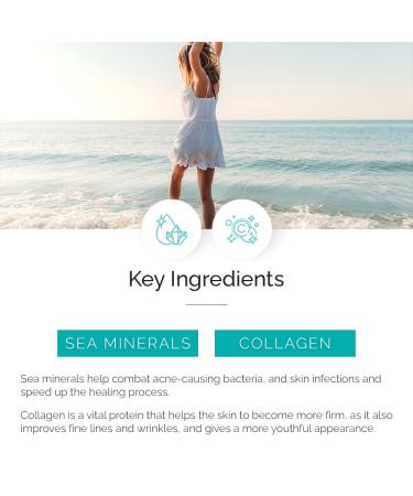 Sea Beauty Amino Acid Gel Facial Cleanser with Sea Minerals and Collagen - 8 Fl Oz - Buy Online on GoSupps.com