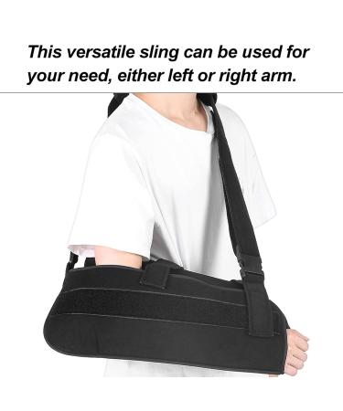 Shoulder Brace & Abduction Sling - Rotator Cuff Support & Immobilizer for Arm Injury - Adjustable Black Arm Sling - Buy Online on GoSupps.com