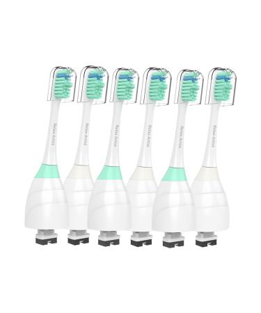 Relax Artist Replacment Brush Heads Compatible with Philips Sonicare E-Series Essence Xtreme Elite Advance and CleanCare Electric Toothbrush Toothbrush Replacment Heads Refills 6 Pack