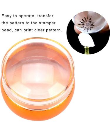 Professional Moum Routes Silicone Nail Stamp Kit | Clear Nail Seal & Printing Tool for DIY Manicures | Perfect for Nail Artists & Enthusiasts (Orange) - Buy Online on GoSupps.com