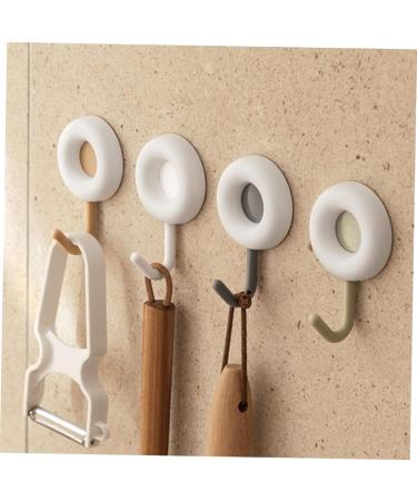 Alipis 8 Pcs No Punching Hook Hanger Hooks for Plastic Hangers Towel Hanger Adhesive Hooks Heavy Duty Key 7X4.4CMx2pcs Assorted Colorx2pcs - Buy Online on GoSupps.com