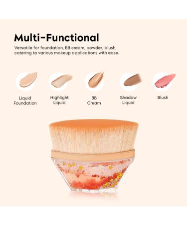 Buy Crystal Gold Kabuki Hexagon Foundation Makeup Brush - Perfect for Liquid Cream & Powder Cosmetics | International Shipping Available - Buy Online on GoSupps.com