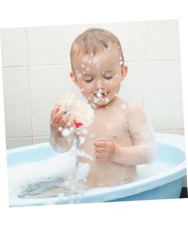 MERRYHAPY 1pc Rainbow Bath Ball Soft Bath Sponges Newborn Bath Shower Exfoliating Sponge Bath Loofah Sponge Tub for Newborn Bath Scrubber Absorbent Sponge Dog Treat Jar Shower Pouf - Buy Online on GoSupps.com