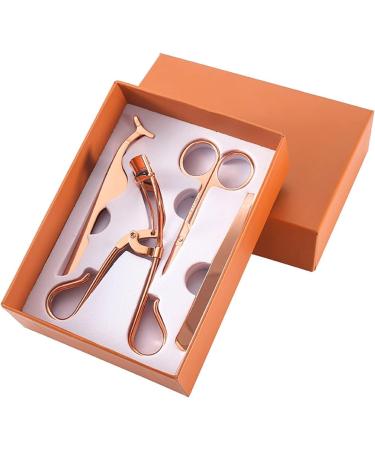 MAEXUS Eyelash Applicator Tool & Lash Lift Kit - Eyelash Curlers Tweezers Scissors & 6 Refills - Golden | Shop Internationally - Buy Online on GoSupps.com