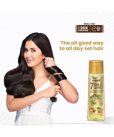 Emami 7-in-1 Hair Oil | Ayurvedic Natural Herbs for Hair Repair & Scalp Nourishment | Strong Healthy Hair | 3.38 Fl Oz/100ml - Buy Internationally - Buy Online on GoSupps.com