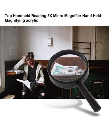 Magnifying Top Handheld Reading 5X Magnifier Hand Held Magnifying 25mm Mini Pocket Magnifying Glass Children Magnifying Glass Good Times - Buy Online on GoSupps.com