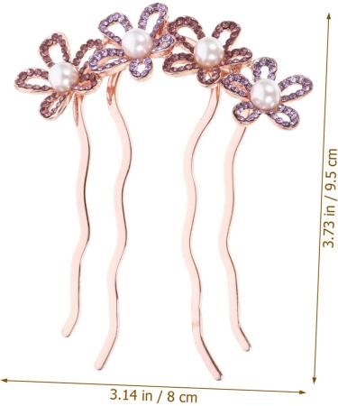 DOITOOL Flower Hair Comb ball head bride hair accessories large bride hair clip comb pearl ponytail Diamond hair clips flower hair accessories spring hair accessories Wedding Hair Comb - Buy Online on GoSupps.com