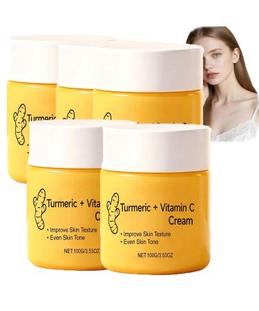 XINRAN 5 Pack Vitamin C Face Lotion Body Moisturizer Turmeric Vitamin C Turmeric Face Cream Body Cream Irregular Body Cream