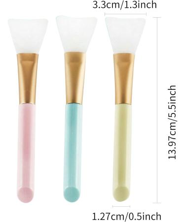 Face Mask Brush 3Pcs Silicone Face Mask Brushes Soft Silicone Applicator Brush Silicone Mask Brushes Beauty Tool Facial Applicator Brushes for Applying Mud Body Lotion or Mixed Mask - Buy Online on GoSupps.com