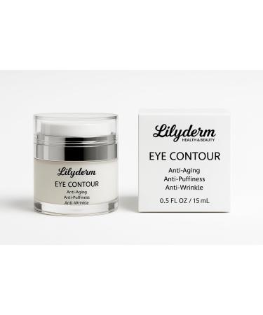 Lilyderm Eye Contour Cream Anti-Aging Anti-Wrinkle Treatment 0.5 fl oz