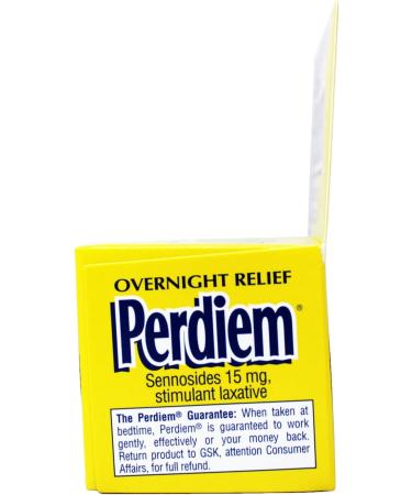 Haleon Perdiem Overnight Relief Sennosides 15 mg Stimulant Laxative Natural Vegetable Ingredient 60 Tablets (Pack of 5) - Buy Online on GoSupps.com