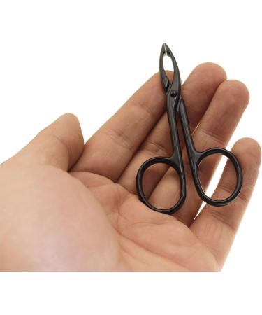 Motanar 2-Piece Straight Tip Eyebrow Tweezers Set for Hair Plucking and Facial Care - Silver and Black - Buy Online on GoSupps.com