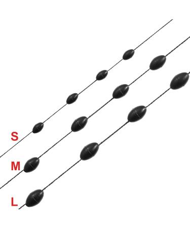 Outus 1200 Fishing Rubber Bobber Beads Stopper 6-in-1 Black Float Sinker Stops - Medium Oval Shape - Buy Online on GoSupps.com