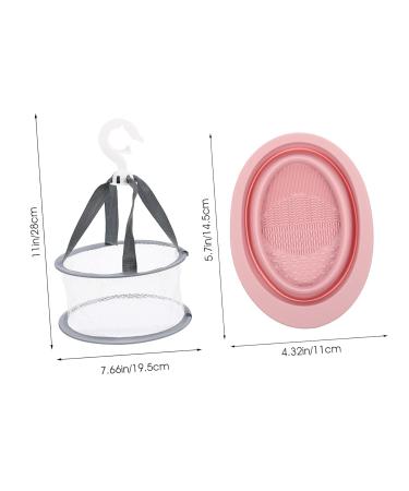 Makeup Brush Cleaning Drying Net Set | Silicone Pad Puff Hanger & Egg Basket for Effortless Brush Care - Buy Online on GoSupps.com
