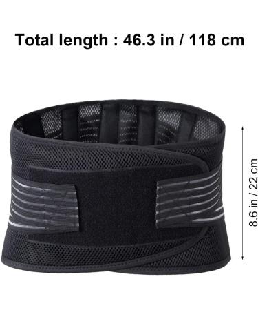 Fajas para Adelgazar la Barriga para Mujer - Cinturilla de Ejercicio Soporte Lumbar Profesional Cinturilla Fitness - Negro 22x118cm - Buy Online on GoSupps.com