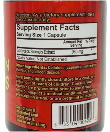 King Golden Cordyceps - 90 Capsules - Buy Online on GoSupps.com